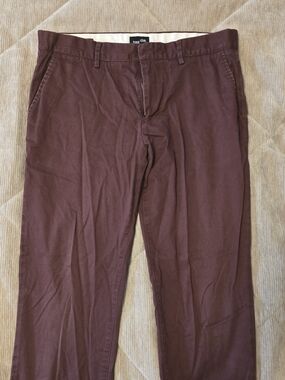 Frank & Oak Men's Maroon Chinos